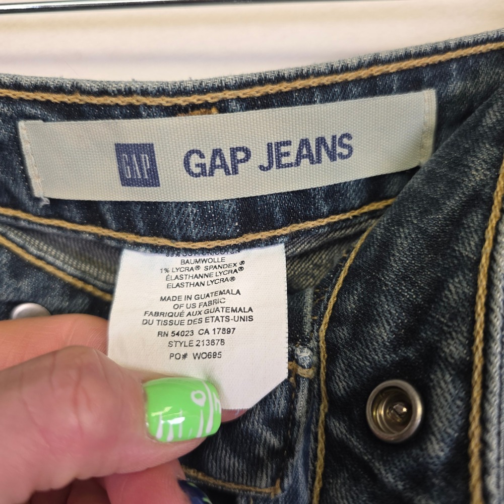 Gap Jeans Denim Skirt Womens 10 Utility Zip Pocket Y2K Casual Festival Coquette - Picture 11 of 14